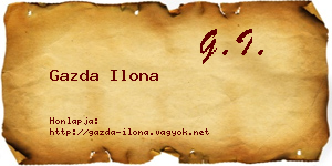Gazda Ilona névjegykártya