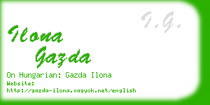 ilona gazda business card